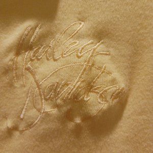 Harley-Davidson Ladies Long Sleeve T-shirt Yellow Medium